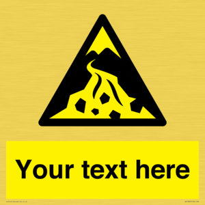 Custom Warning: Debris flow zone